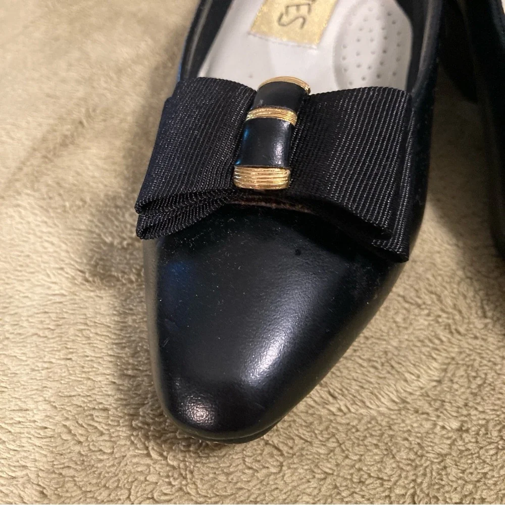 EUC Charlies Afton Vintage 80s Heels Black Size 7.5M